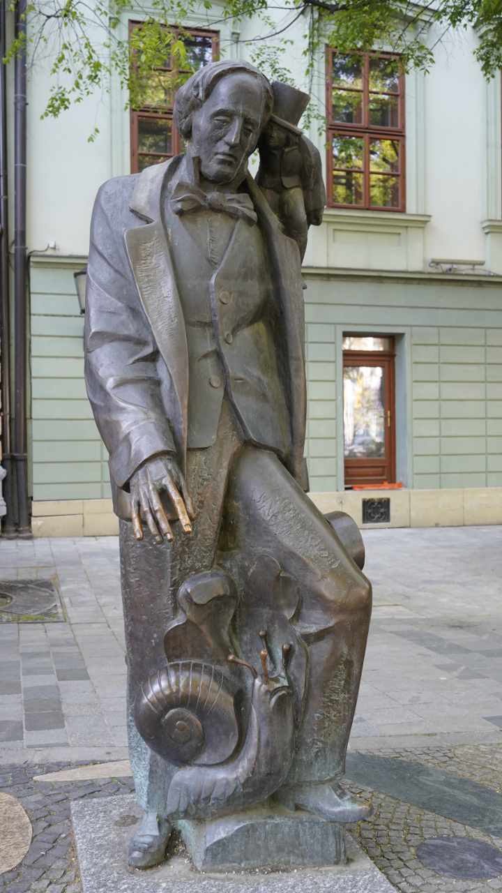 Hans Christian Anderson statue in Bratislava