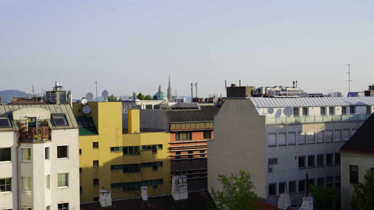 Blick aus dem Zimmer vom Austria Trend Hotel beim Theresianum