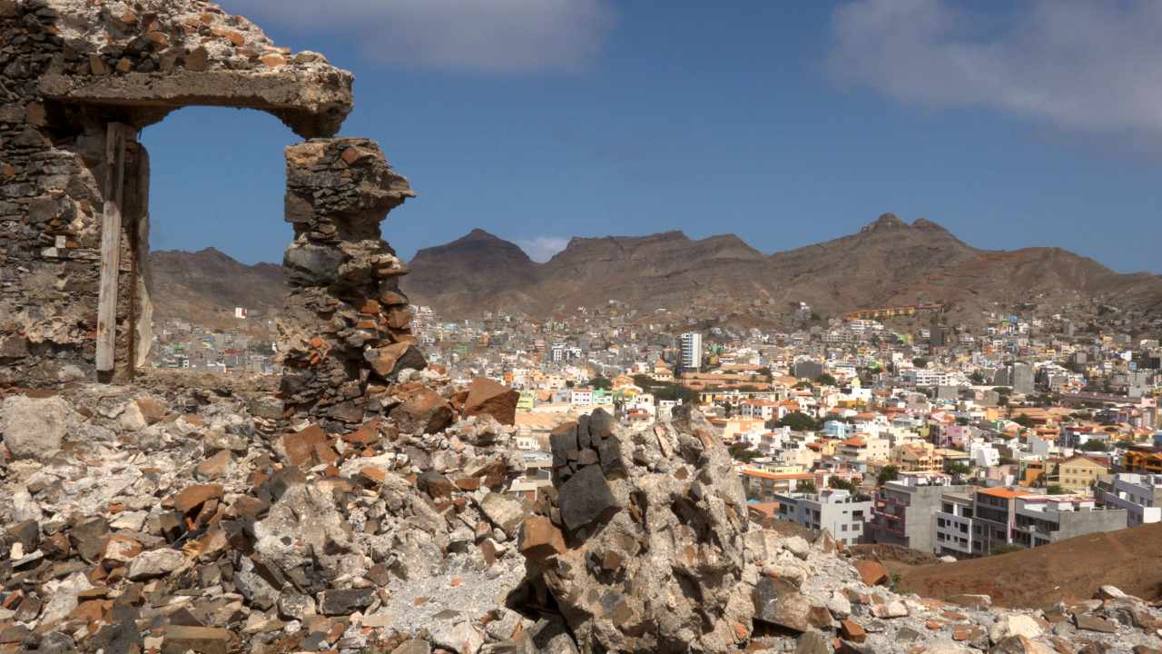 view from Fortim do Rei mindelo