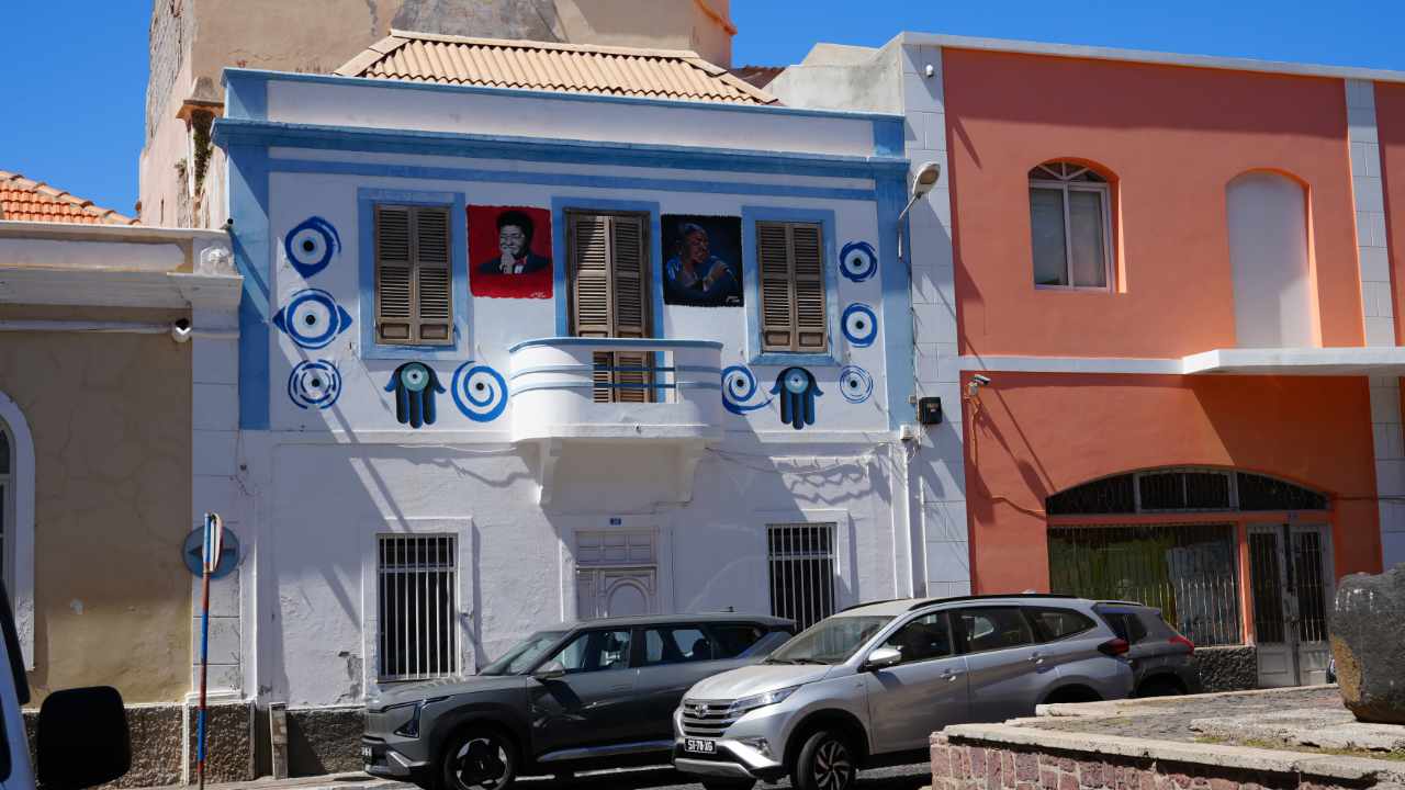 colorful facades in Mindelo
