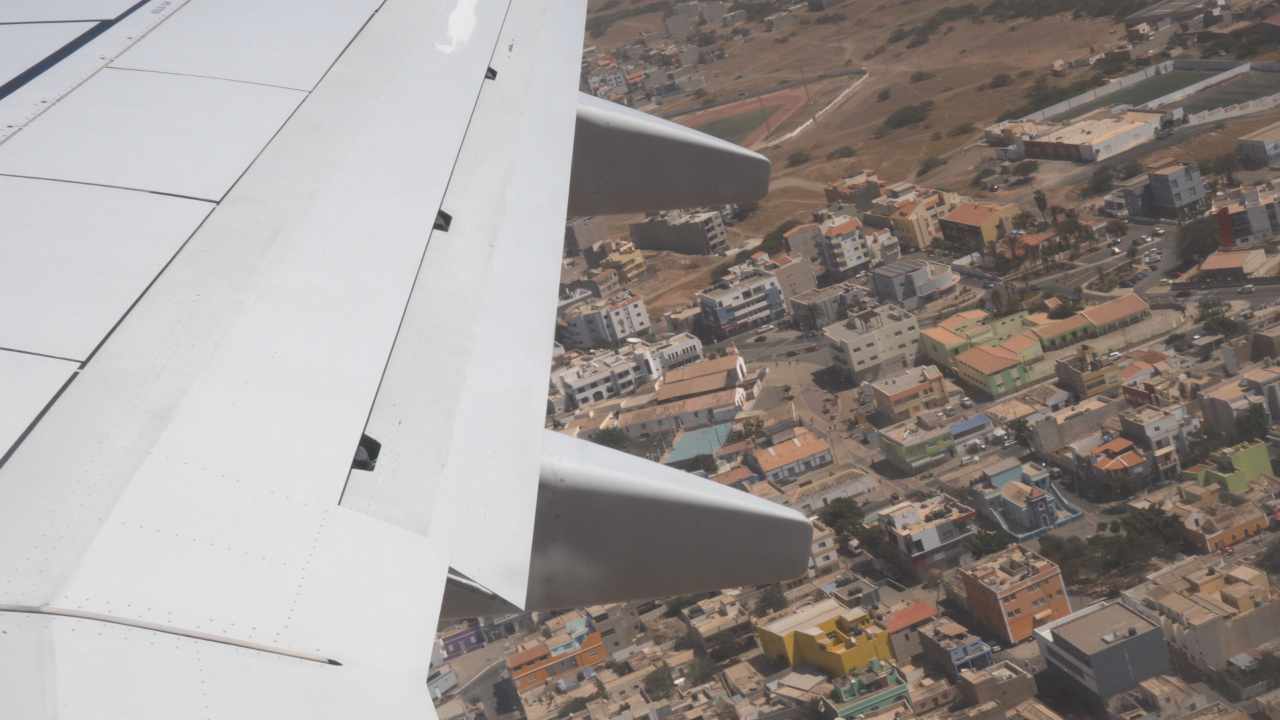 Flight over Espargos, Cabo Verde